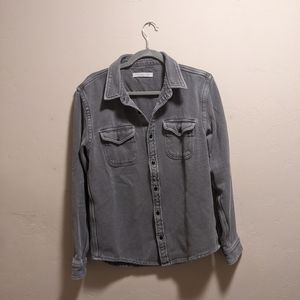 Outerknown "Blanket Shirt" in Faded Black - Medium